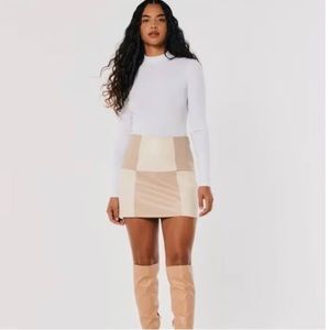 Hollister Ultra High Rise Colorblock Mini Skirt